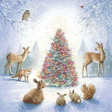 Charger l'image dans la galerie, Broderie Diamant | Broderie Diamant - Autour du Sapin de Noël | animaux Broderie Animaux Noël | FiguredArt