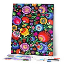 Charger l'image dans la galerie, Broderie Diamant | Broderie Diamant - Fleurs colorées | Broderie Fleurs fleurs | FiguredArt