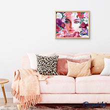Charger l'image dans la galerie, Broderie Diamant - Diamond Painting Visage et Fleurs
