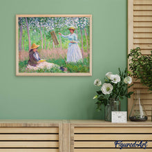 Charger l'image dans la galerie, Broderie Diamant - Diamond Painting Dans les bois de Giverny - Monet 40x50cm toile tendue sur châssis