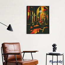 Charger l'image dans la galerie, Broderie Diamant - Club Art Déco 40x50cm toile tendue sur châssis