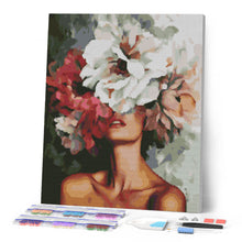 Charger l'image dans la galerie, Broderie Diamant - Beauté derrière les fleurs 40x50cm toile tendue sur châssis