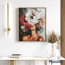 Charger l'image dans la galerie, Broderie Diamant - Beauté derrière les fleurs