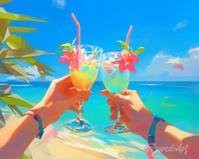 Charger l'image dans la galerie, Diamond Painting - Broderie Diamant - Toast de plage