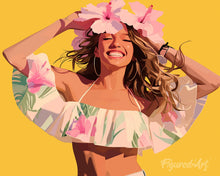Charger l'image dans la galerie, Diamond Painting - Broderie Diamant - Fille joyeuse
