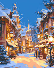 Charger l'image dans la galerie, Diamond Painting - Broderie Diamant - Village Illuminé de Noël