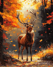 Charger l'image dans la galerie, Diamond Painting - Broderie Diamant - Cerf majestueux en Automne
