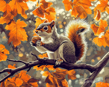 Charger l'image dans la galerie, Diamond Painting - Broderie Diamant - Écureuil en Automne
