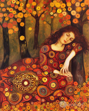 Charger l'image dans la galerie, Diamond Painting - Broderie Diamant - Femme en Automne inspirée de Klimt