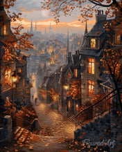 Charger l'image dans la galerie, Diamond Painting - Broderie Diamant - Rue d'Automne et vieille Ville