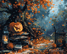 Charger l'image dans la galerie, Diamond Painting - Broderie Diamant - Portail hanté en Automne