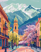 Charger l'image dans la galerie, Diamond Painting - Broderie Diamant - Village alpin coloré