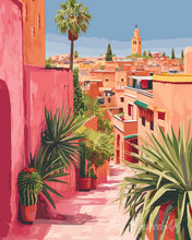 Charger l'image dans la galerie, Diamond Painting - Broderie Diamant - Vue sur une ville marocaine