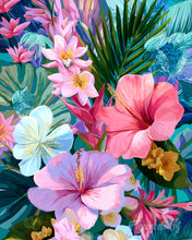 Charger l'image dans la galerie, Diamond Painting - Broderie Diamant - Jardin d'hibiscus