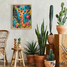 Charger l'image dans la galerie, Broderie Diamant - Girafe tropicale