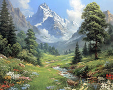 Charger l'image dans la galerie, Diamond Painting - Broderie Diamant - Ruisseau de Glacier