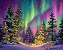 Charger l'image dans la galerie, Diamond Painting - Broderie Diamant - Forêt Boréale