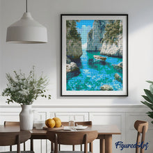 Charger l'image dans la galerie, Broderie Diamant - Crique Bleue Paisible