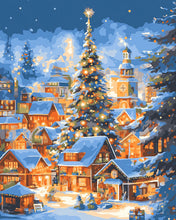 Charger l'image dans la galerie, Diamond Painting - Broderie Diamant - Village de Noël Étincelant