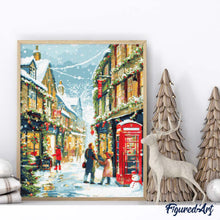 Charger l'image dans la galerie, Broderie Diamant - Rue de Noël Britannique