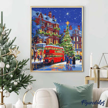 Charger l'image dans la galerie, Broderie Diamant - Rue de Noël à Londres