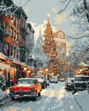 Charger l'image dans la galerie, Diamond Painting - Broderie Diamant - Rue d'Hiver à New York