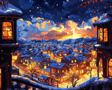 Charger l'image dans la galerie, Diamond Painting - Broderie Diamant - Nuit d'Hiver Lumineuse