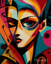 Charger l'image dans la galerie, Diamond Painting - Broderie Diamant - Portrait Abstrait Éclatant