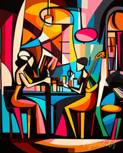 Charger l'image dans la galerie, Diamond Painting - Broderie Diamant - Bar de Jazz Abstrait Éclatant