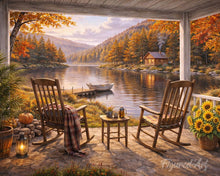 Charger l'image dans la galerie, Diamond Painting - Diamond Painting - Retraite Automnale au Bord du Lac