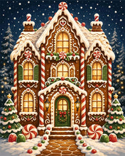 Charger l'image dans la galerie, Diamond Painting - Diamond Painting - Maison en pain d'épices de Noël