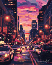 Charger l'image dans la galerie, Diamond Painting - Diamond Painting - Coucher de soleil urbain