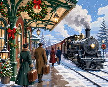 Charger l'image dans la galerie, Diamond Painting - Diamond Painting - Train des fêtes