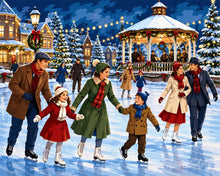 Charger l'image dans la galerie, Diamond Painting - Diamond Painting - Plaisirs d'hiver en famille