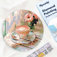 Charger l'image dans la galerie, Diamond Painting sur Disque en Bois - Café du matin