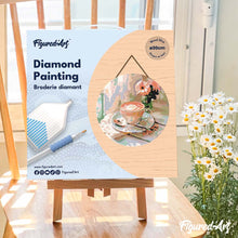 Charger l'image dans la galerie, Diamond Painting sur Disque en Bois - Café du matin