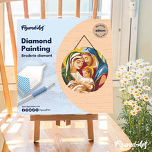 Charger l'image dans la galerie, Diamond Painting sur Disque en Bois - Sainte Famille