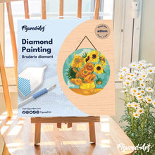 Charger l'image dans la galerie, Diamond Painting sur Disque en Bois - Van Gogh - Tournesols