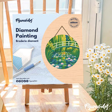 Charger l'image dans la galerie, Diamond Painting sur Disque en Bois - Nymphéas et le pont japonais - Monet
