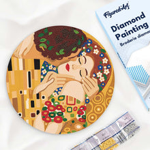 Charger l'image dans la galerie, Diamond Painting sur Disque en Bois - Le baiser - Klimt