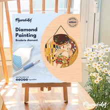 Charger l'image dans la galerie, Diamond Painting sur Disque en Bois - Le baiser - Klimt