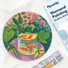Charger l'image dans la galerie, Diamond Painting sur Disque en Bois - Les Poissons rouges - Matisse