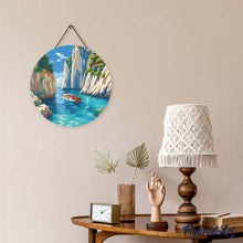 Charger l'image dans la galerie, Diamond Painting sur Disque en Bois - Crique Bleue Paisible