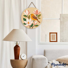 Charger l'image dans la galerie, Diamond Painting sur Disque en Bois - Oiseau des Magnolias