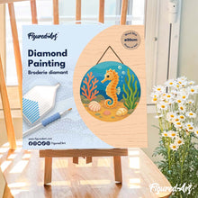 Charger l'image dans la galerie, Diamond Painting sur Disque en Bois - Hippocampe