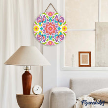 Charger l'image dans la galerie, Diamond Painting sur Disque en Bois - Mandala papillon