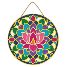 Charger l'image dans la galerie, Diamond Painting sur Disque en Bois - Mandala lotus