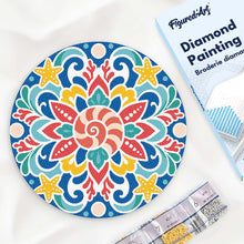 Charger l'image dans la galerie, Diamond Painting sur Disque en Bois - Mandala coquillage