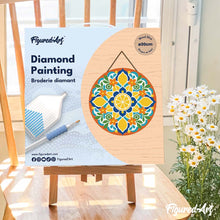Charger l'image dans la galerie, Diamond Painting sur Disque en Bois - Mandala agrumes