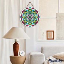 Charger l'image dans la galerie, Diamond Painting sur Disque en Bois - Mandala paon